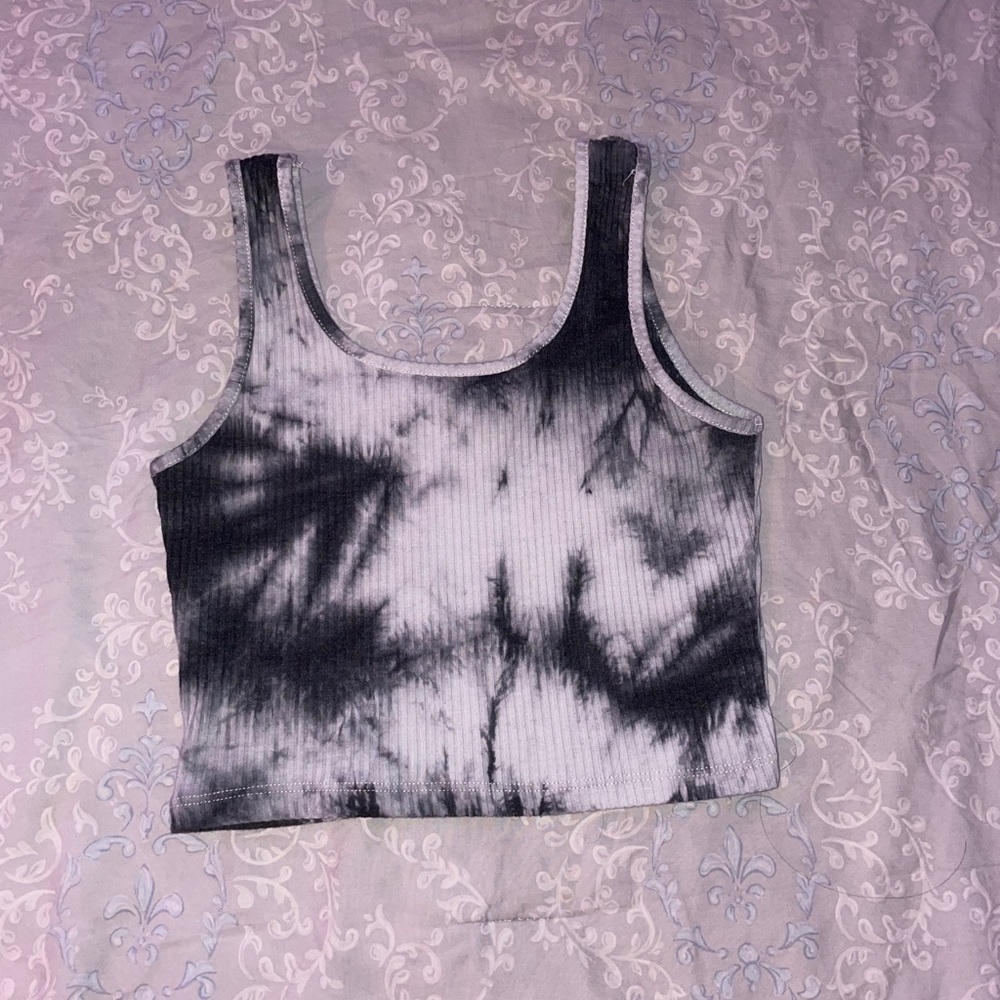 Shein Black Tie Dye Tank